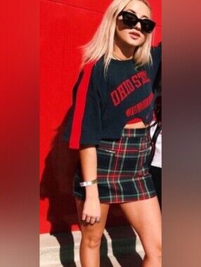 SEEK THE LABEL Plaid Mini Skirt — Classic Tartan Style